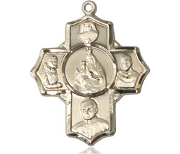 [5728GF] 14kt Gold Filled Polish 4-Way Medal