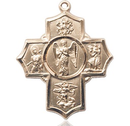 [5729GF] 14kt Gold Filled Warrior 5-Way Medal