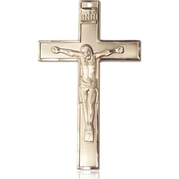 [5739GF] 14kt Gold Filled Crucifix Medal