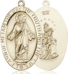 [5853GF] 14kt Gold Filled Scapular Medal