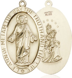 [5853GF] 14kt Gold Filled Scapular Medal