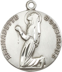 [5920SS] Sterling Silver Saint Bernadette Medal