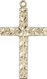 [5921GF] 14kt Gold Filled Cross Medal