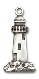[5922SS] Sterling Silver Lighthouse Medal