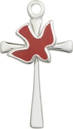 [5229RSS] Sterling Silver Cross / Holy Spirit Medal