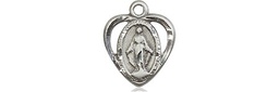 [5401SSY] Sterling Silver Miraculous Medal - With Box