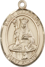 [7126GF] 14kt Gold Filled Saint Walburga Medal