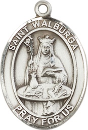 [7126SS] Sterling Silver Saint Walburga Medal