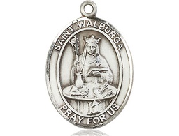 [7126SS] Sterling Silver Saint Walburga Medal