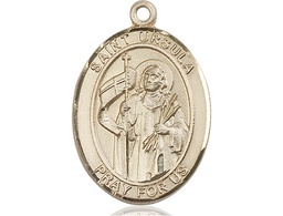 [7127GF] 14kt Gold Filled Saint Ursula Medal