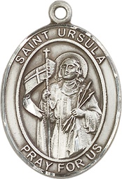 [7127SS] Sterling Silver Saint Ursula Medal