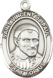 [7134SS] Sterling Silver Saint Vincent de Paul Medal