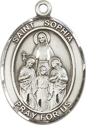 [7136SS] Sterling Silver Saint Sophia Medal