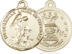 [0341KT1] 14kt Gold Guardian Angel Air Force Medal