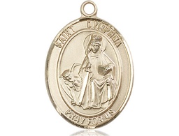 [7032GF] 14kt Gold Filled Saint Dymphna Medal