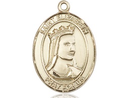 [7033GF] 14kt Gold Filled Saint Elizabeth of Hungary Medal