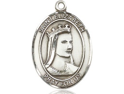 [7033SS] Sterling Silver Saint Elizabeth of Hungary Medal