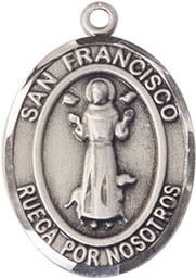 [7036SPSS] Sterling Silver San Francis Medal