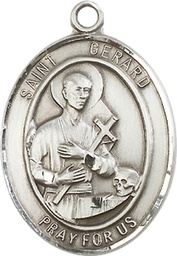 [7042SS] Sterling Silver Saint Gerard Majella Medal