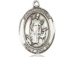 [7045SS] Sterling Silver Saint Hubert of Liege Medal