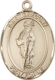 [7048GF] 14kt Gold Filled Saint Gregory the Great Medal