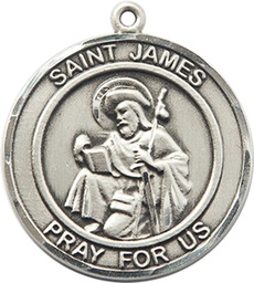 [7050RDSS] Sterling Silver Saint James the Greater Medal