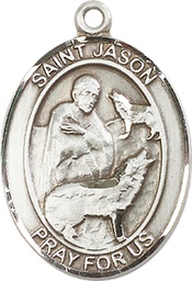 [7051SS] Sterling Silver Saint Jason Medal