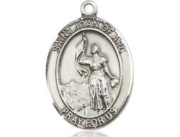 [7053SS] Sterling Silver Saint Joan of Arc Medal