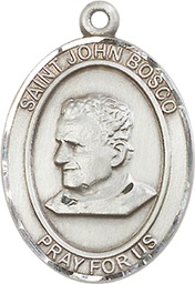 [7055SS] Sterling Silver Saint John Bosco Medal