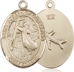 [7057GF] 14kt Gold Filled Saint Joseph of Cupertino Medal