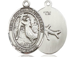 [7057SS] Sterling Silver Saint Joseph of Cupertino Medal