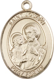 [7058GF] 14kt Gold Filled Saint Joseph Medal