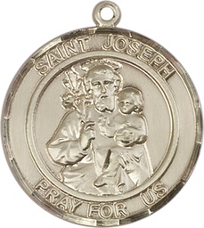 [7058RDGF] 14kt Gold Filled Saint Joseph Medal