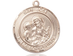 [7058RDSPGF] 14kt Gold Filled San Jose Medal