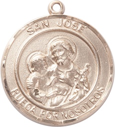 [7058RDSPGF] 14kt Gold Filled San Jose Medal