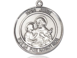 [7058RDSPSS] Sterling Silver San Jose Medal