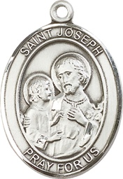 [7058SS] Sterling Silver Saint Joseph Medal