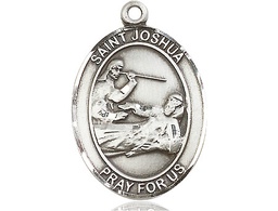 [7059SS] Sterling Silver Saint Joshua Medal