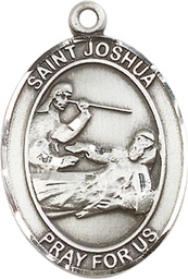 [7059SS] Sterling Silver Saint Joshua Medal