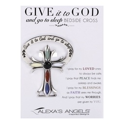 [RO-223051] 2.5&quot;H Gitg Bedside Cross - Carded