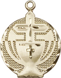 [2530KT] 14kt Gold Communion Medal